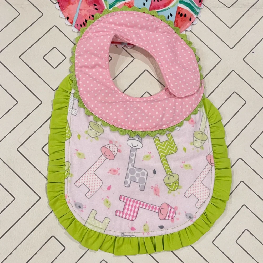 Bundle of Handmade Baby Bibs